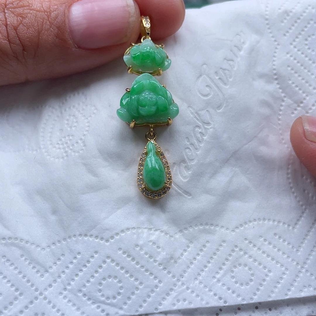 颈饰未镶嵌翡翠翡玉缘翡翠