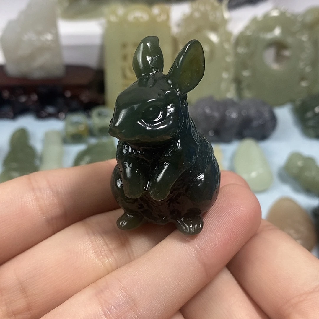 和田玉未镶嵌挂件