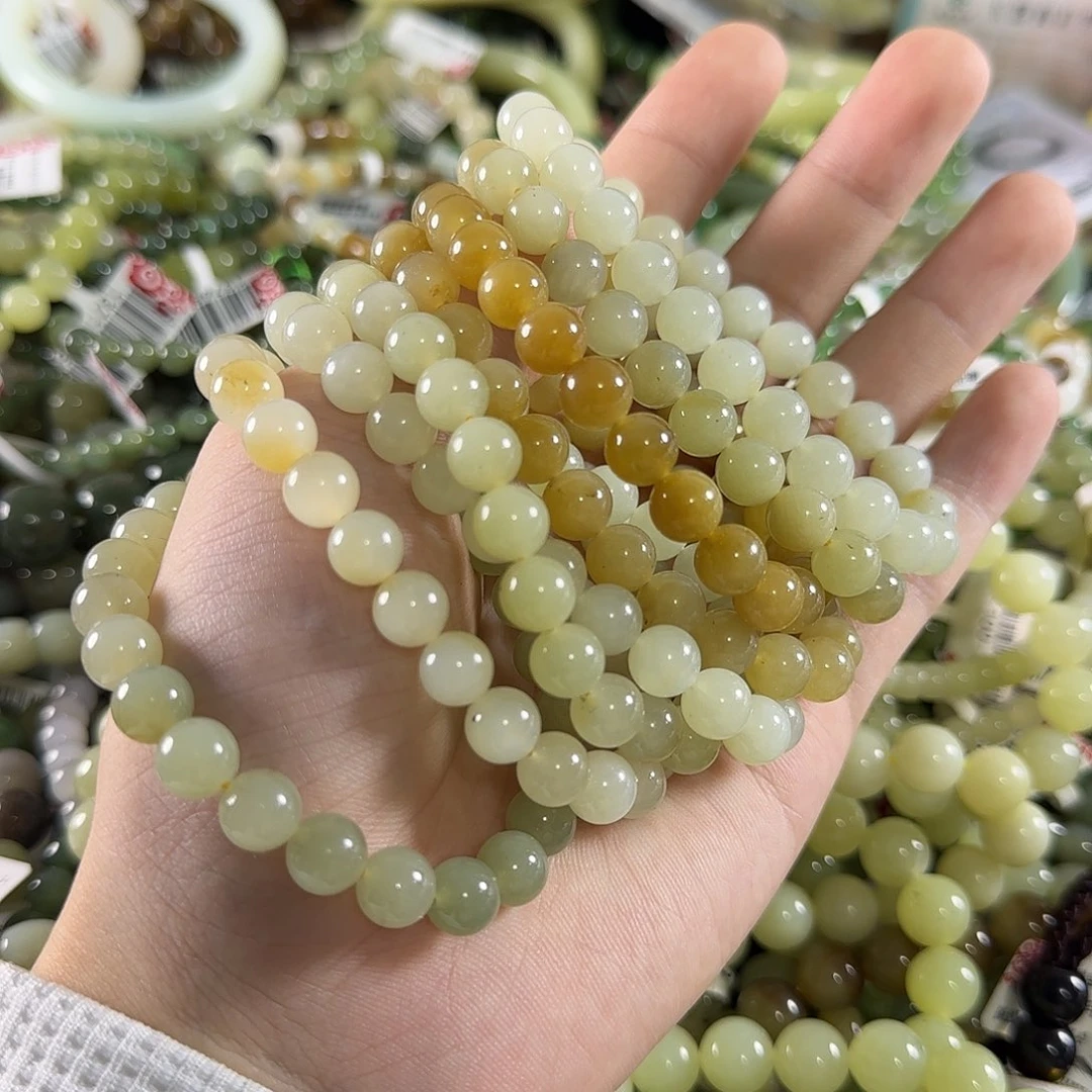 温***玉和田玉未镶嵌手链随机发一172