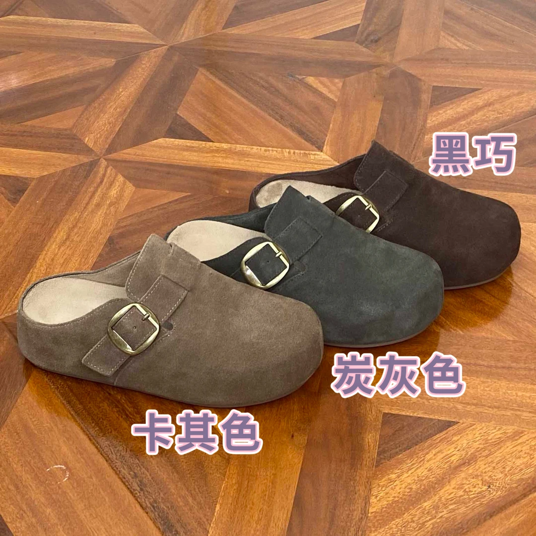 「跑量 博肯托」 厚底博肯托 橡胶大底 包头磨砂鞋拖