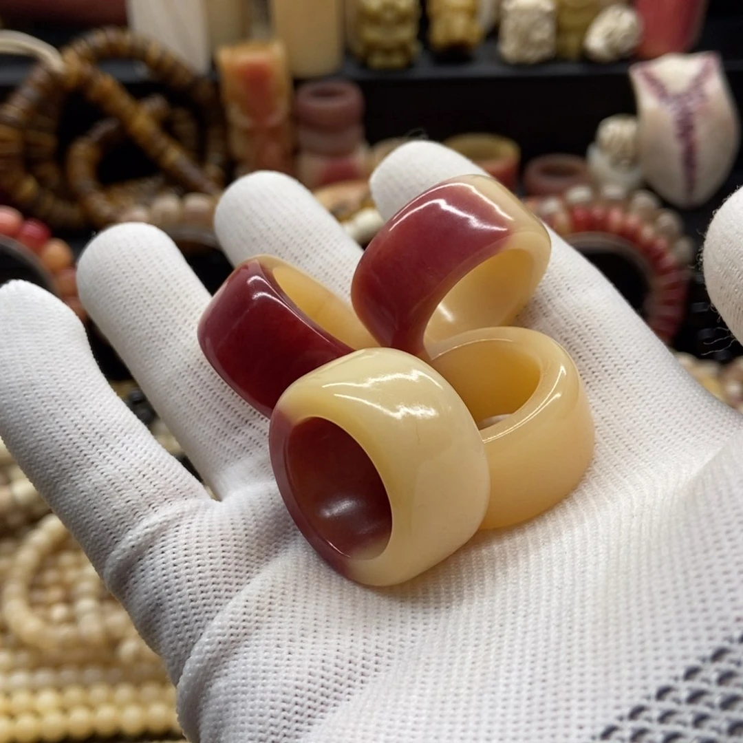 驼骨手串/手链驼骨沁血小板指