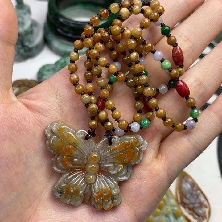 颈饰未镶嵌翡翠吊坠