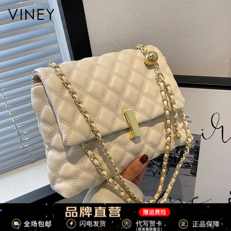 Viney真皮包包女包2025新款时尚单肩斜挎包生日礼物送女友送老婆