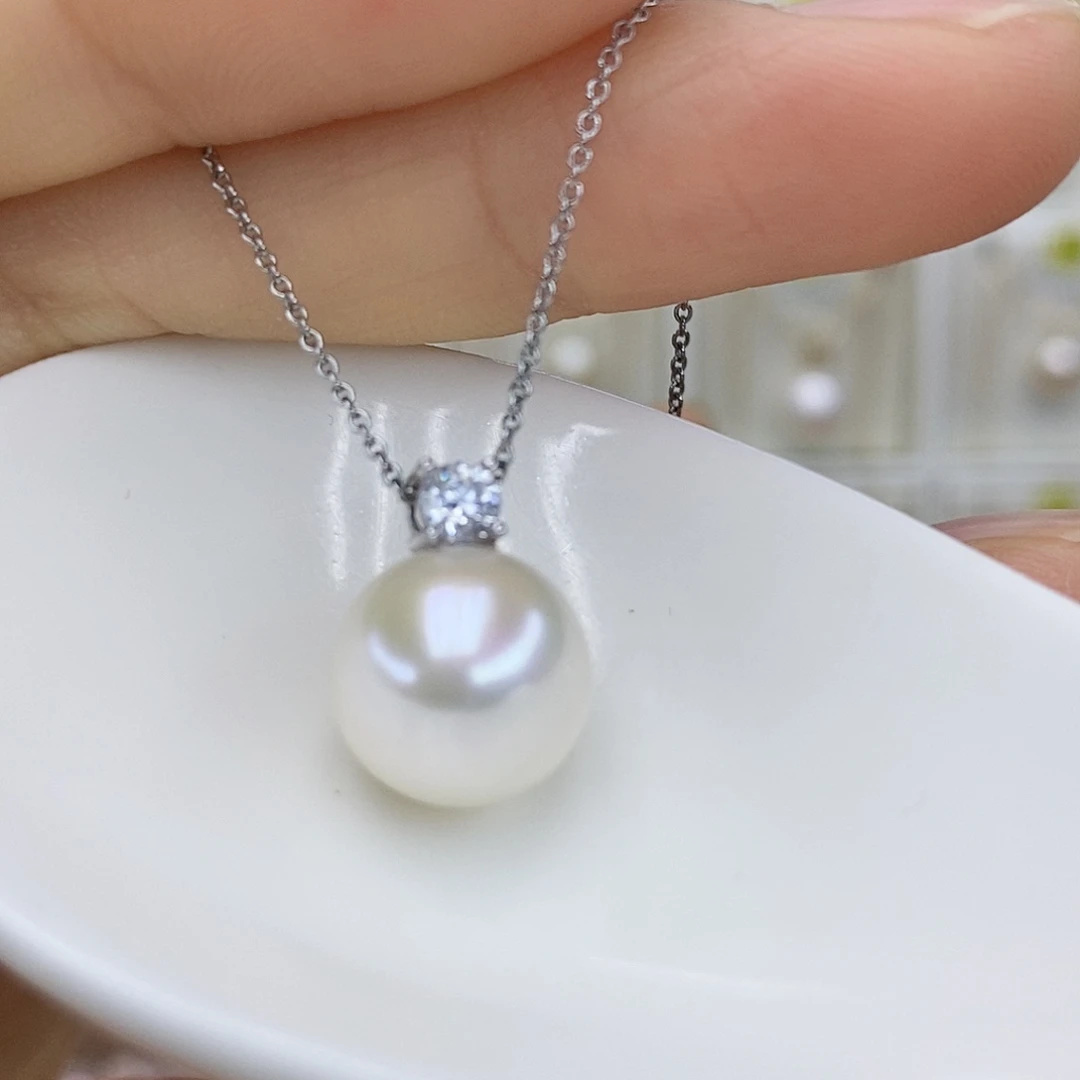 吊坠(赠链)银S925镶嵌淡水珍珠