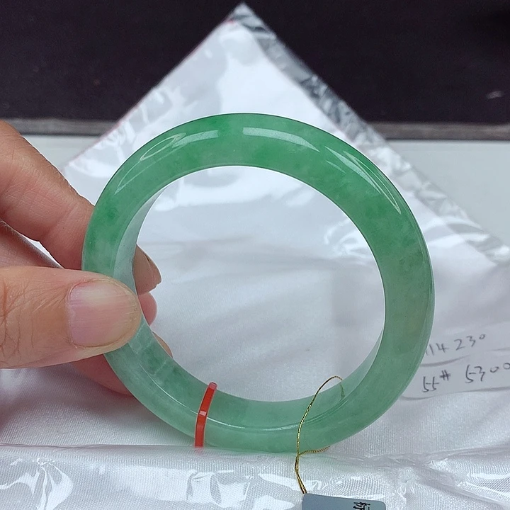 翡翠未镶嵌手镯55圈4230