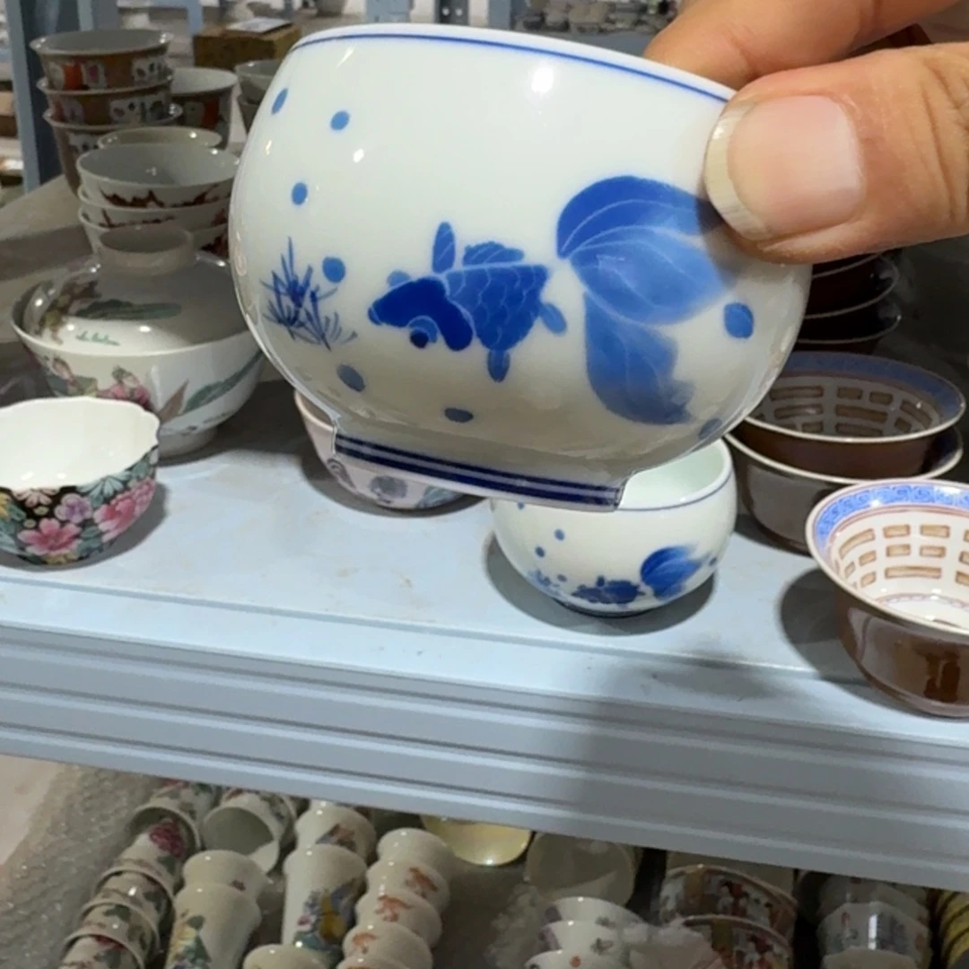 瓷片摆件手绘瓷器全部处理了