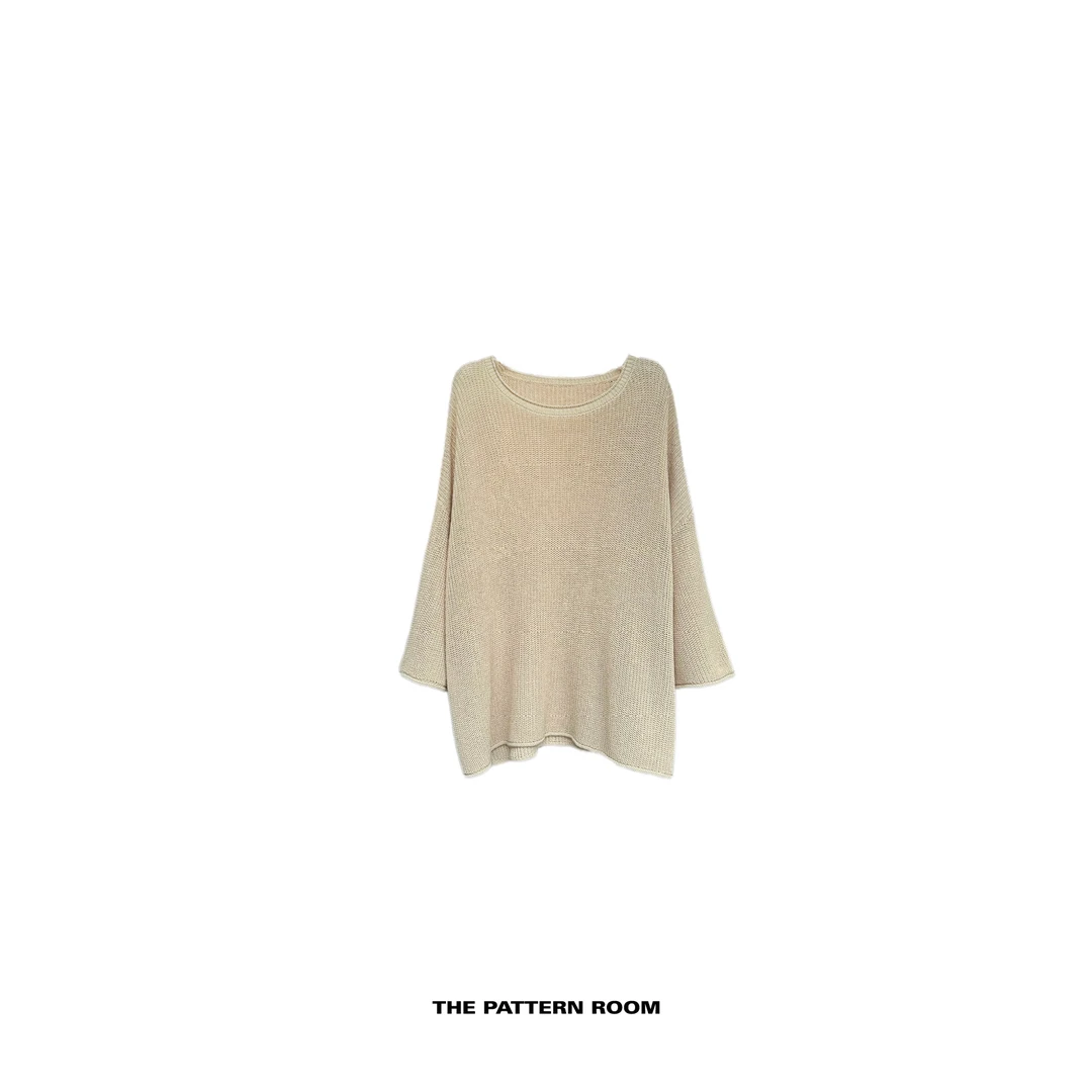 The pattern room | 反常规基础冷经纬粗针肌理上衣