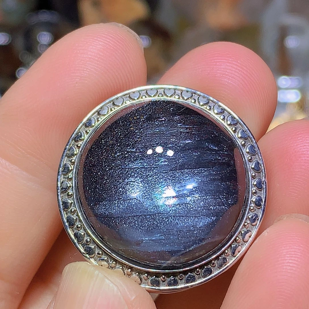 水晶珠宝半成品银S925镶嵌定制款