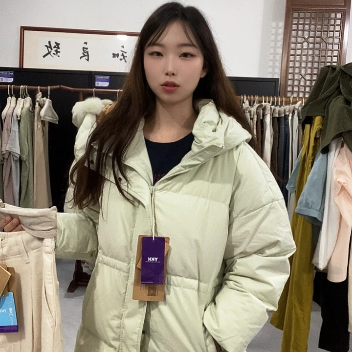 长款厚羽绒绿色 171 140斤 1453