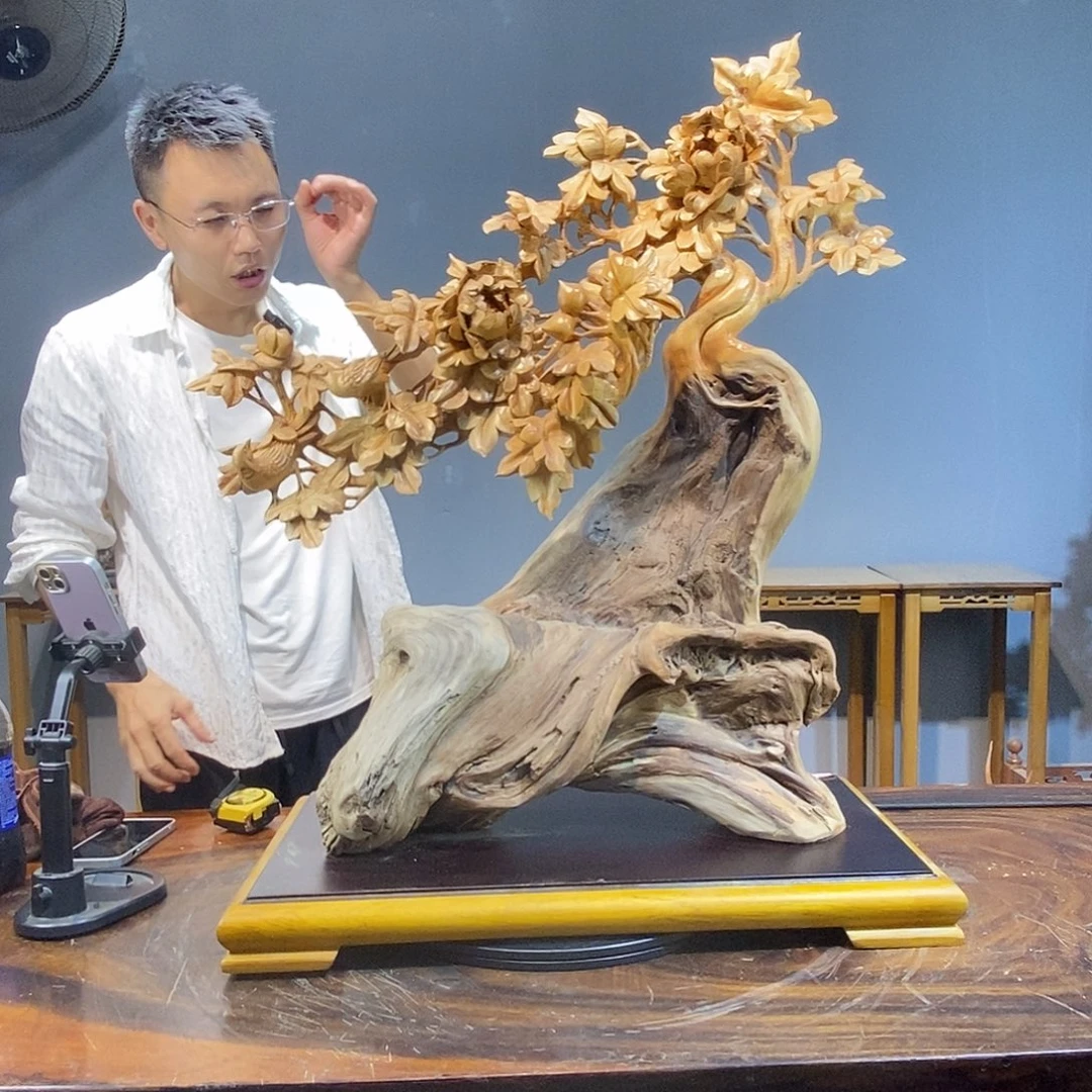 柏木木雕工艺品摆件