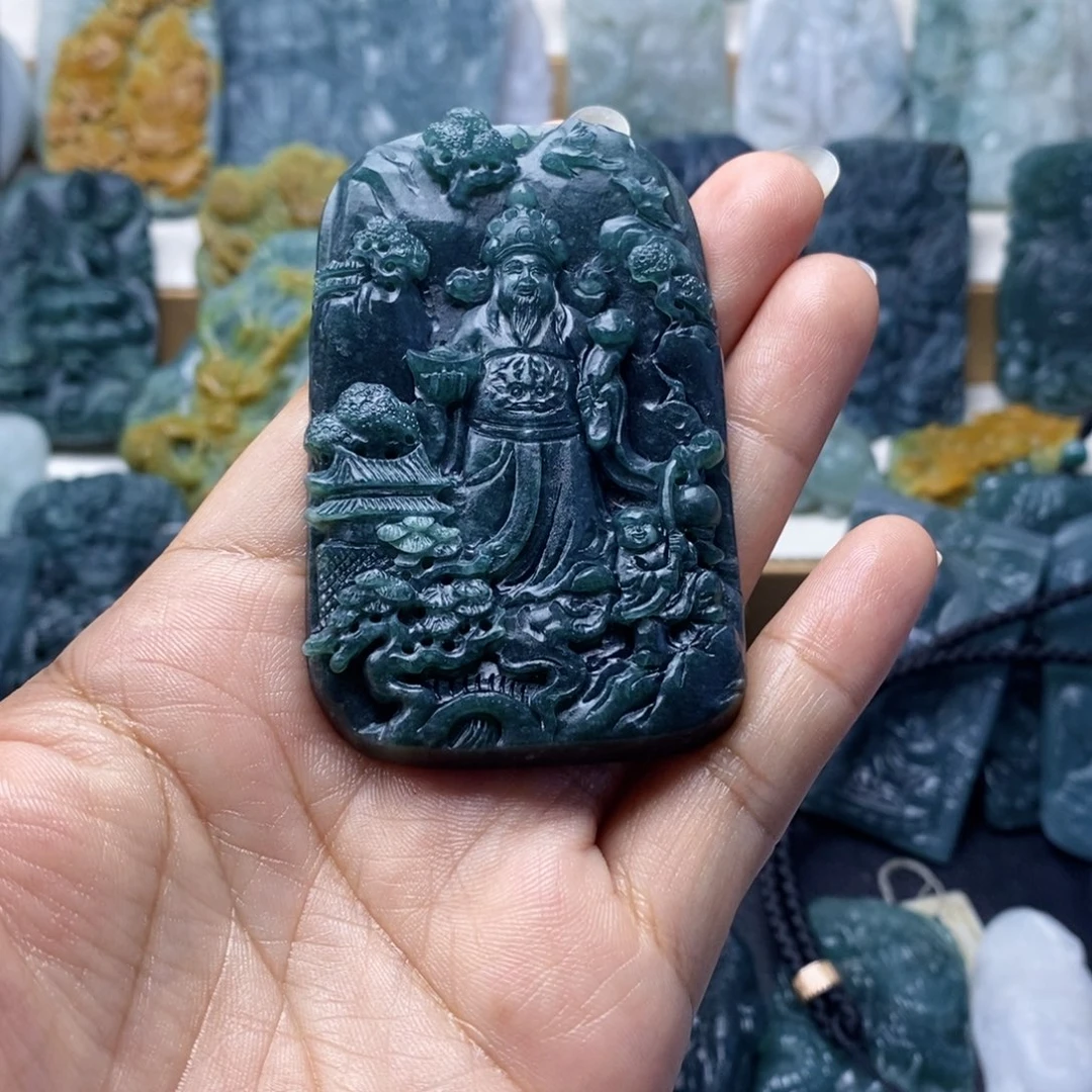 未镶嵌定制翡翠人****中翡翠