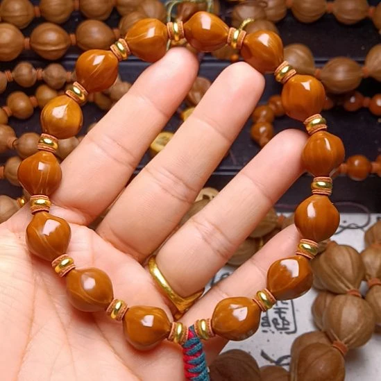 阿***ᠡ手串/手链橄榄核橄榄核手串铁核蒜头四花1.2