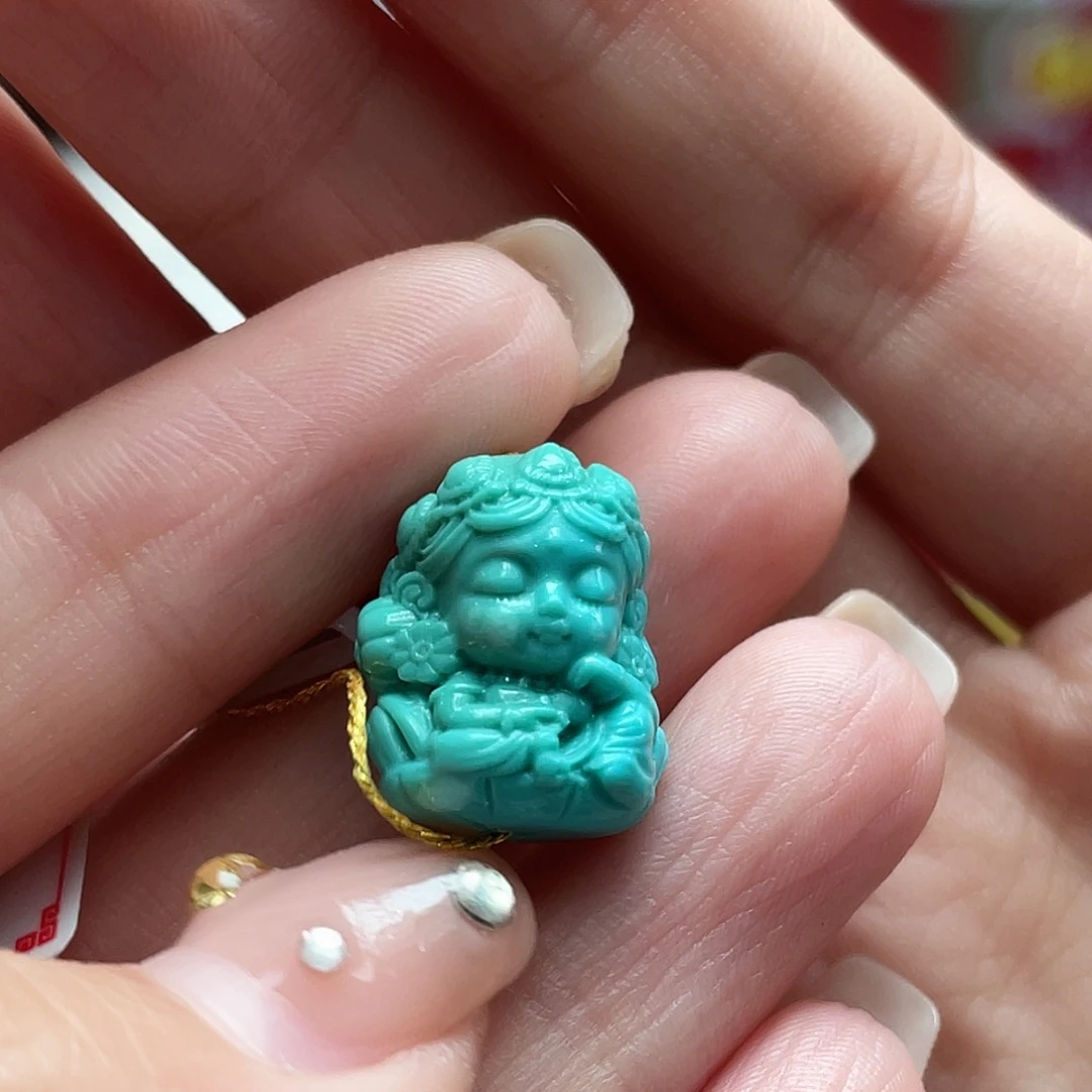 绿松石未镶嵌颈饰