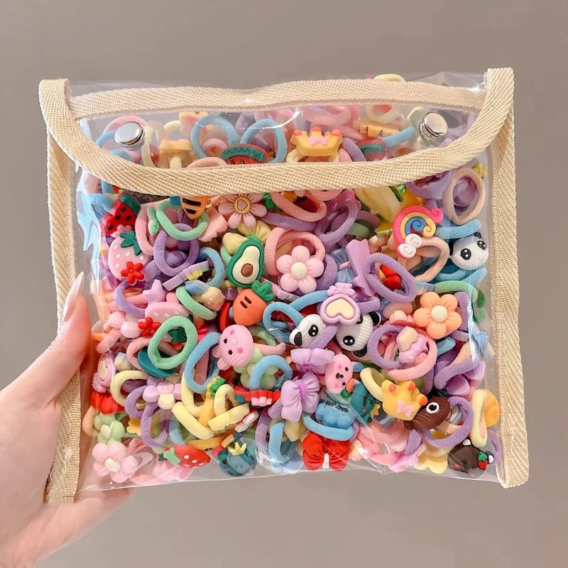 儿童小皮筋公主风公主女发绳发圈发饰高弹力卡通风日韩宝宝小皮筋