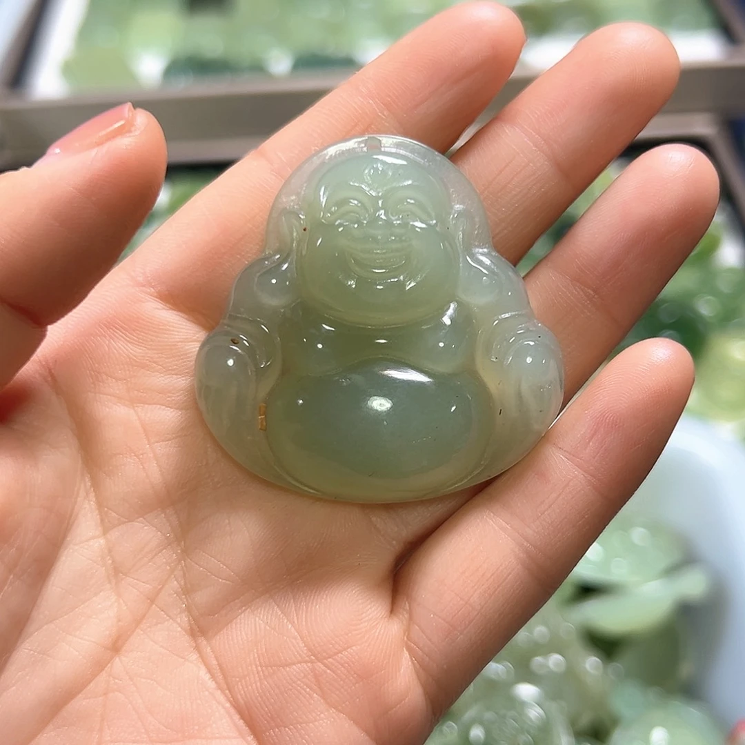 星***火蛇纹石玉未镶嵌颈饰