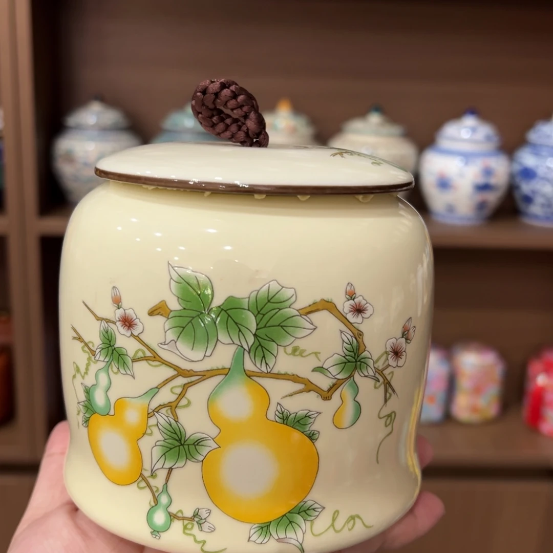 紫砂茶叶罐陶瓷茶叶罐密封罐