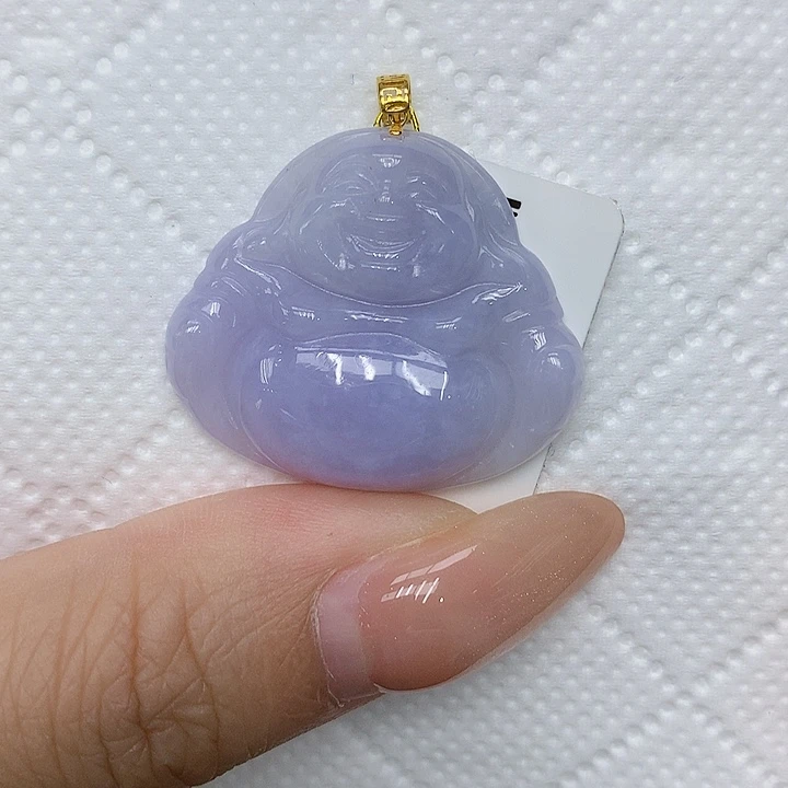 颈饰18K金镶嵌翡翠