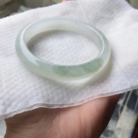幸***生未镶嵌手镯石英质玉（金丝玉）