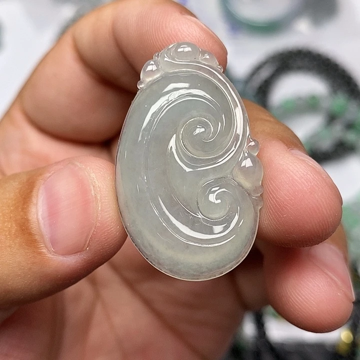 定制翡翠未镶嵌毛货需要抛光请慎拍