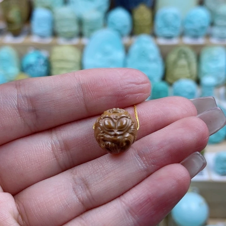 绿松石未镶嵌珠宝奇石12.6mm