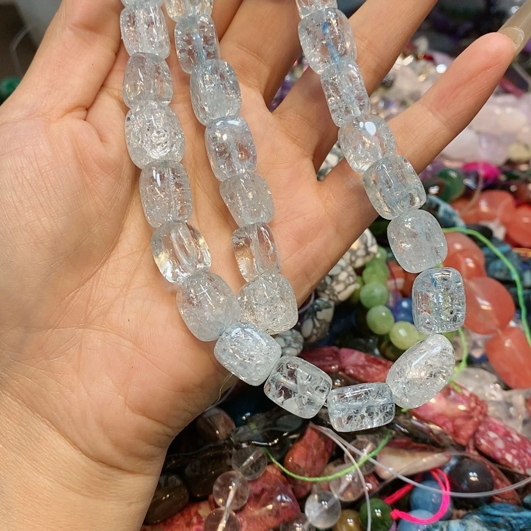 散珠玛瑙/玉髓天然石一条