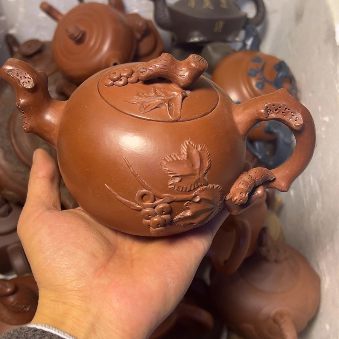 紫砂茶壶宜兴原矿紫砂壶450毫升容量