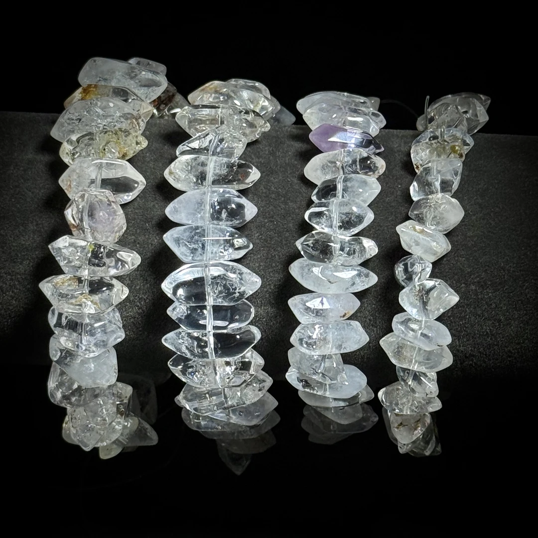 天然老矿闪灵钻黑油胆手串 多样性发其一 A5016