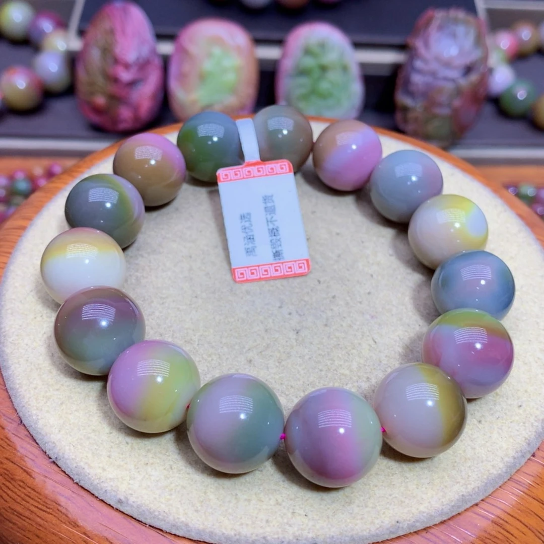 玛瑙手链未镶嵌好****）盐源