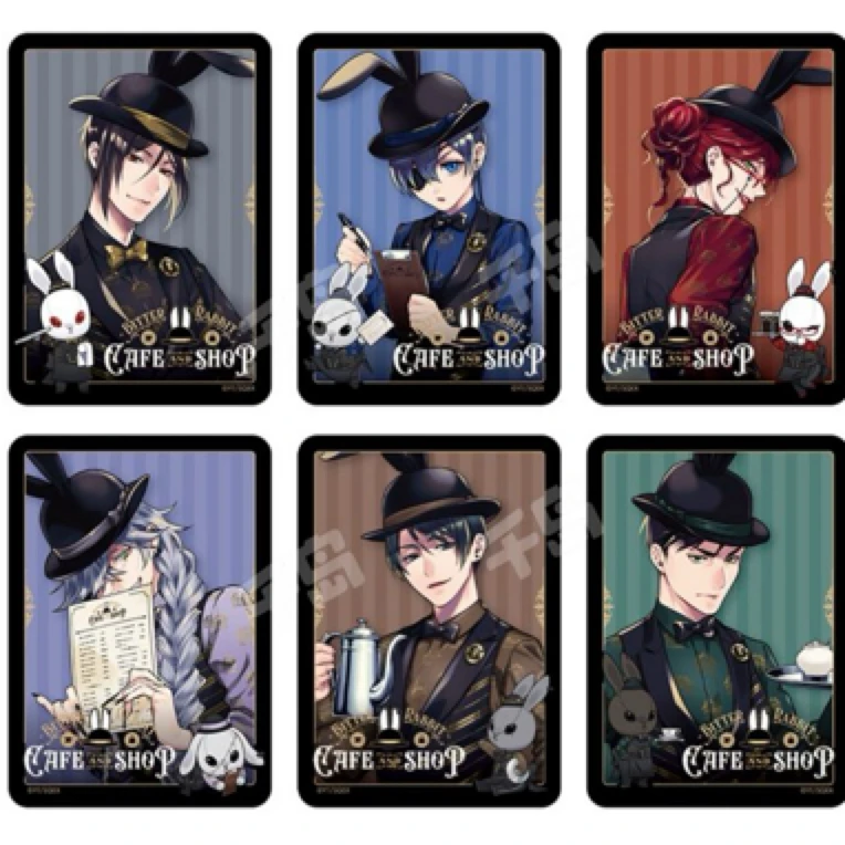 【日谷】黑执事cafe咖啡透卡 吧唧 直播代拆