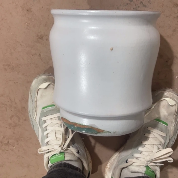 紫砂花盆口径20高度21一只瑕疵