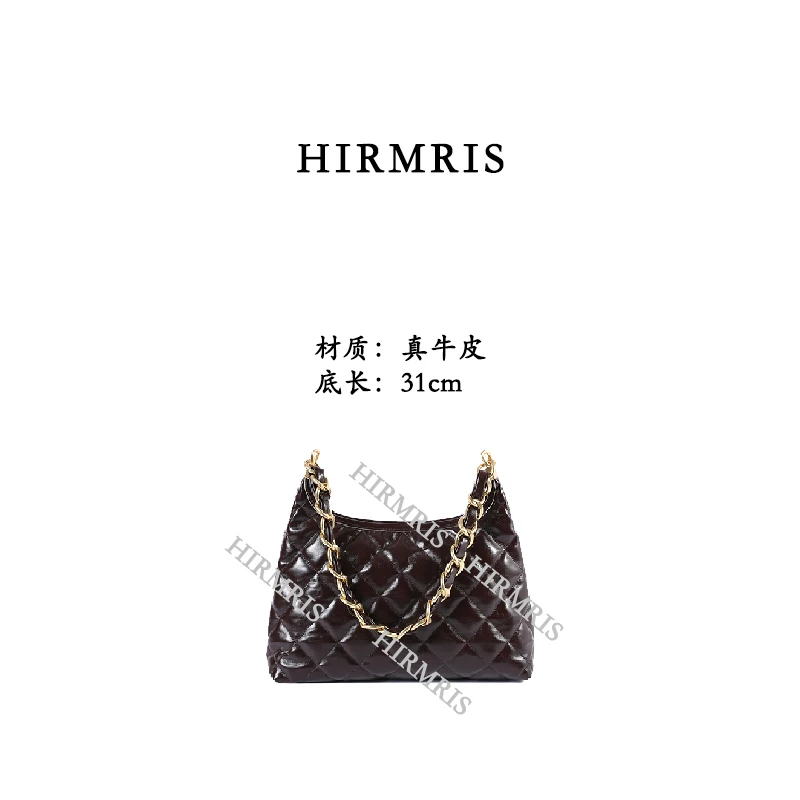 HIRMRIS手工真皮包CZD307 大hb紫香