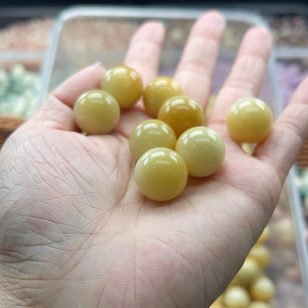 白玉菩提吊坠B/16mm/13颗微瑕