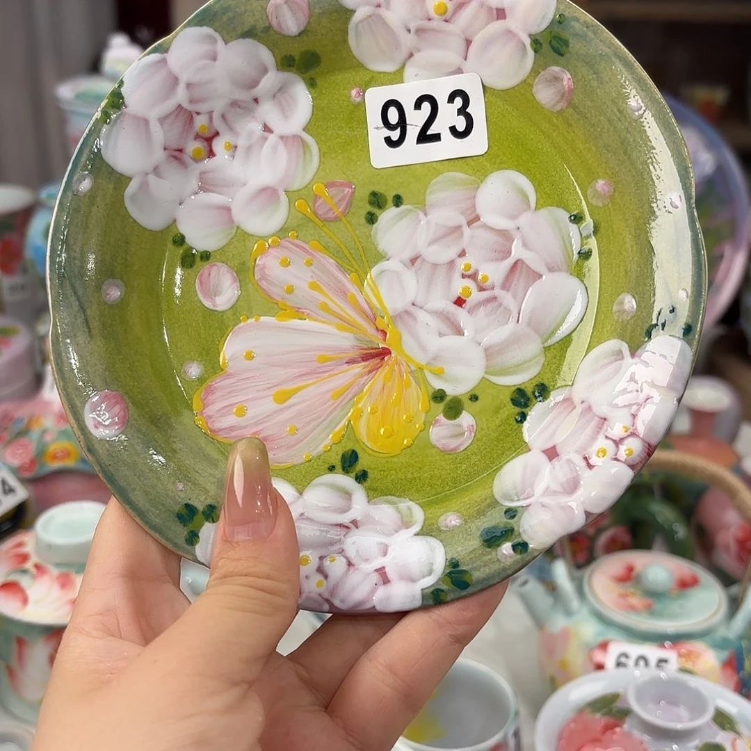 景德镇手绘高温釉下彩陶瓷茶具