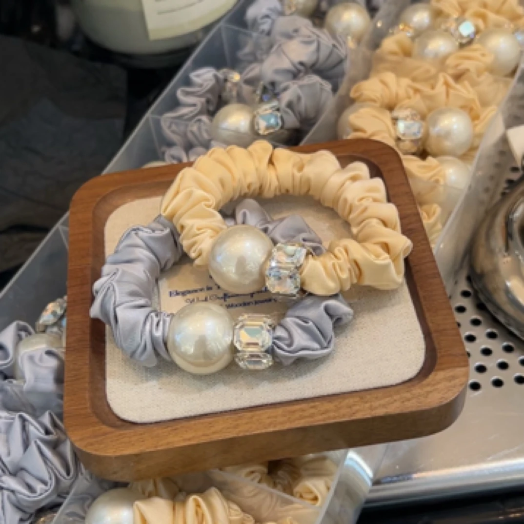 甜美风日韩原创设计百搭发圈气质发绳皮筋头绳韩版优雅头饰辣妹风