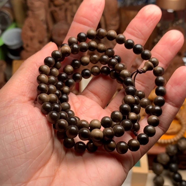 檀香木手串/手链老山檀0.6阴沉多圈