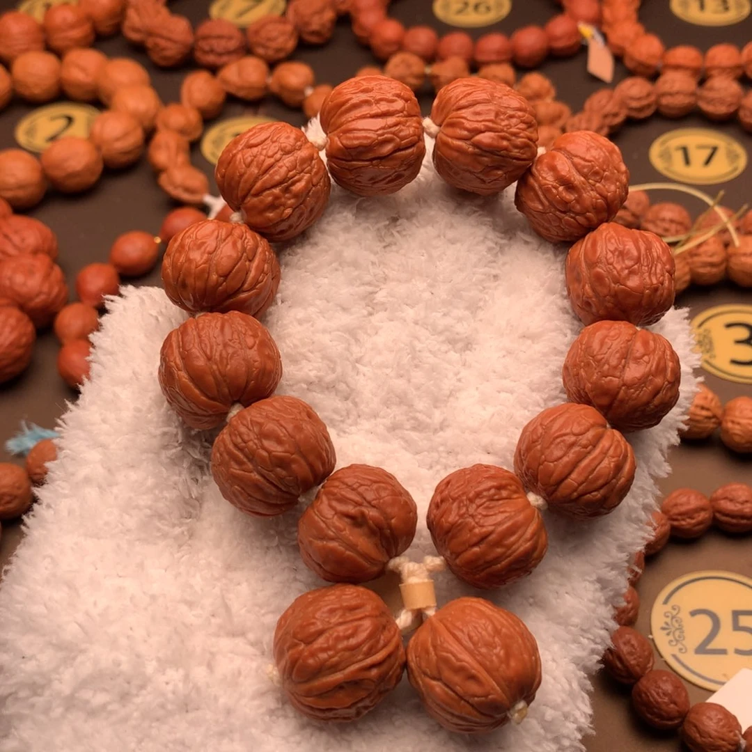 文玩核桃手串22尺寸窝底南瓜