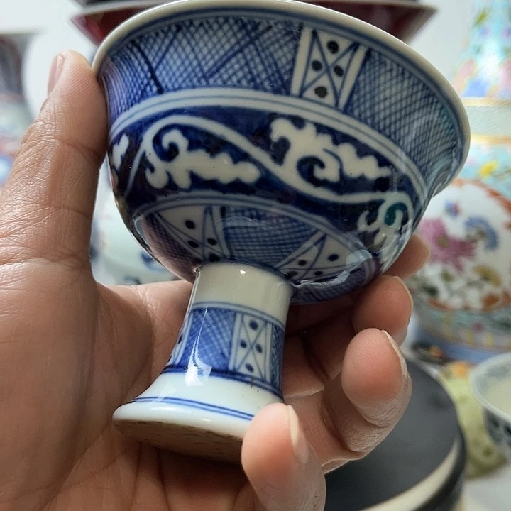 摆件l****8青花瓷 高足杯