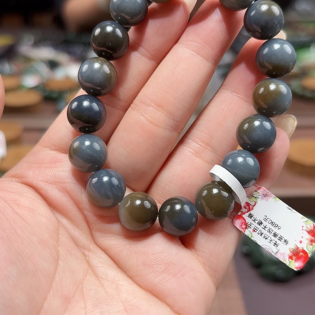 和田玉未镶嵌手链12 细