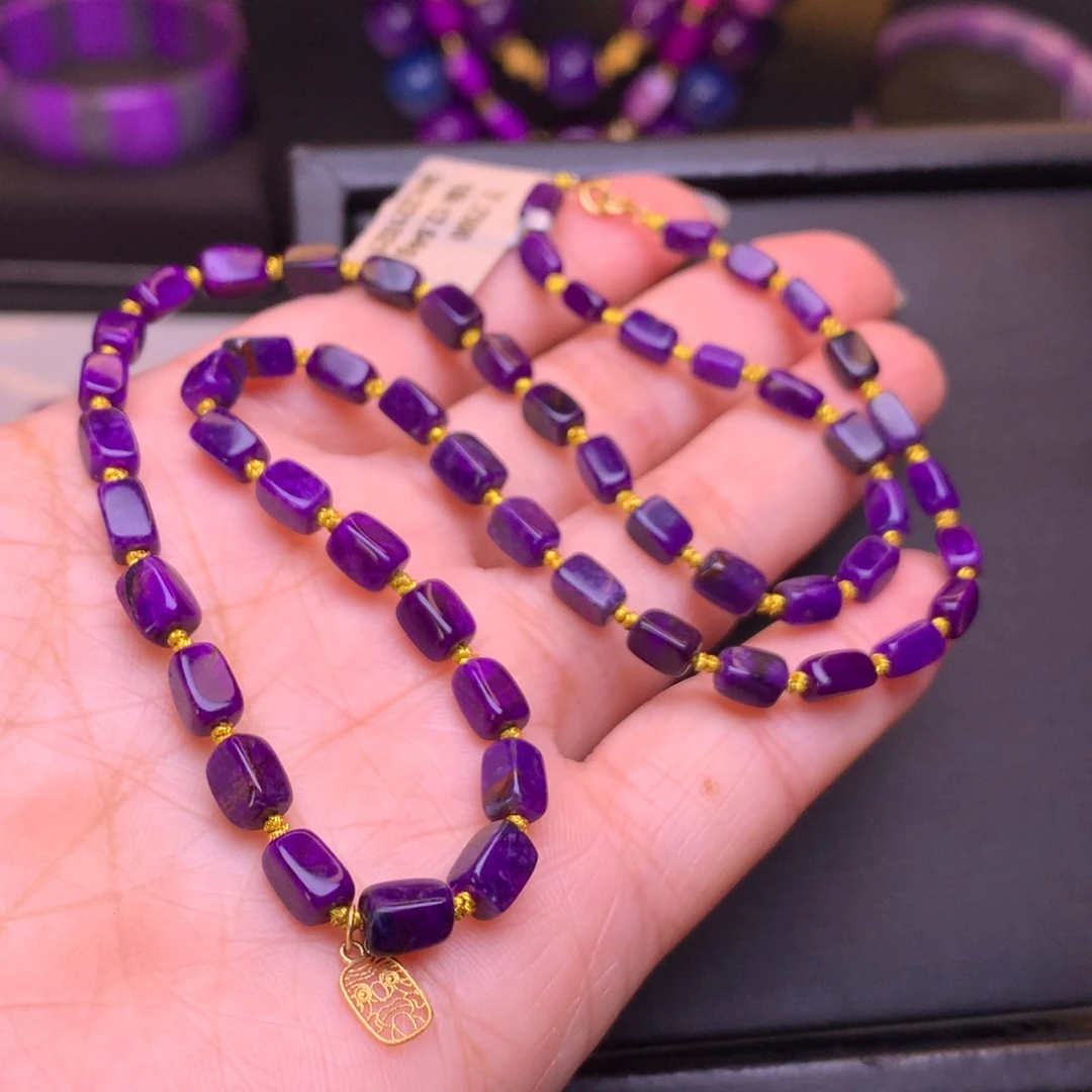 苏纪石（舒俱来）18K金镶嵌项链