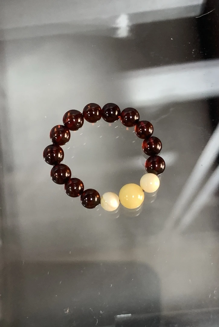 天然琥珀蜜蜡戒指