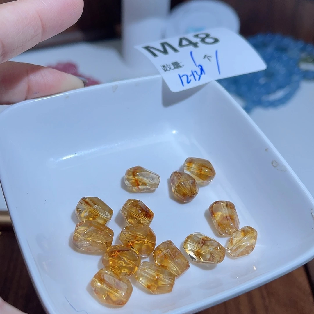 水晶珠宝半成品未镶嵌M48。