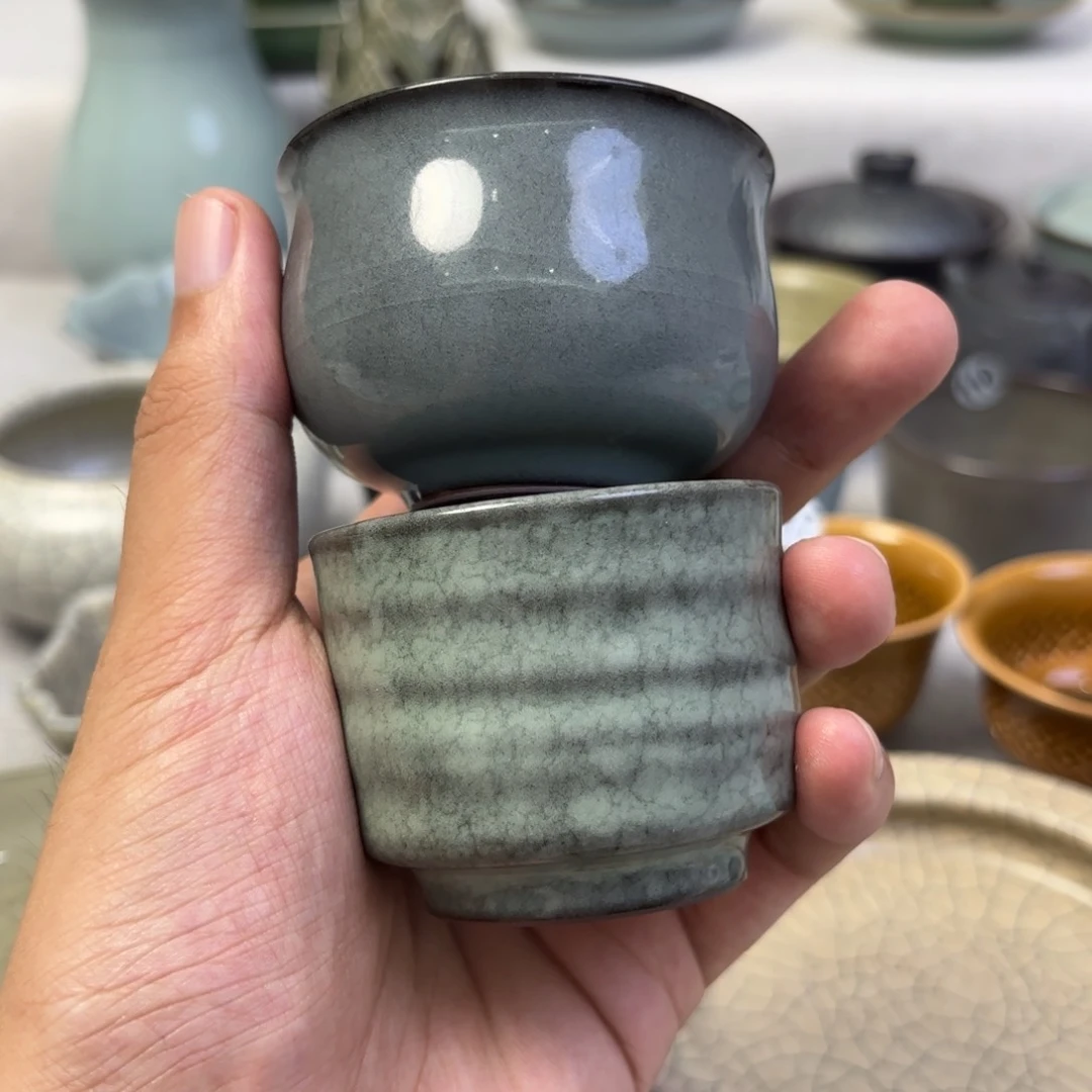 ****兰龙泉青瓷差距杯子