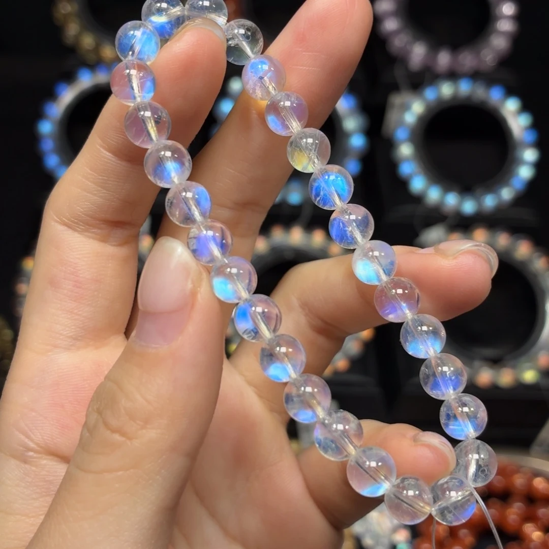 未镶嵌月光石手链SC5021#6.5mm