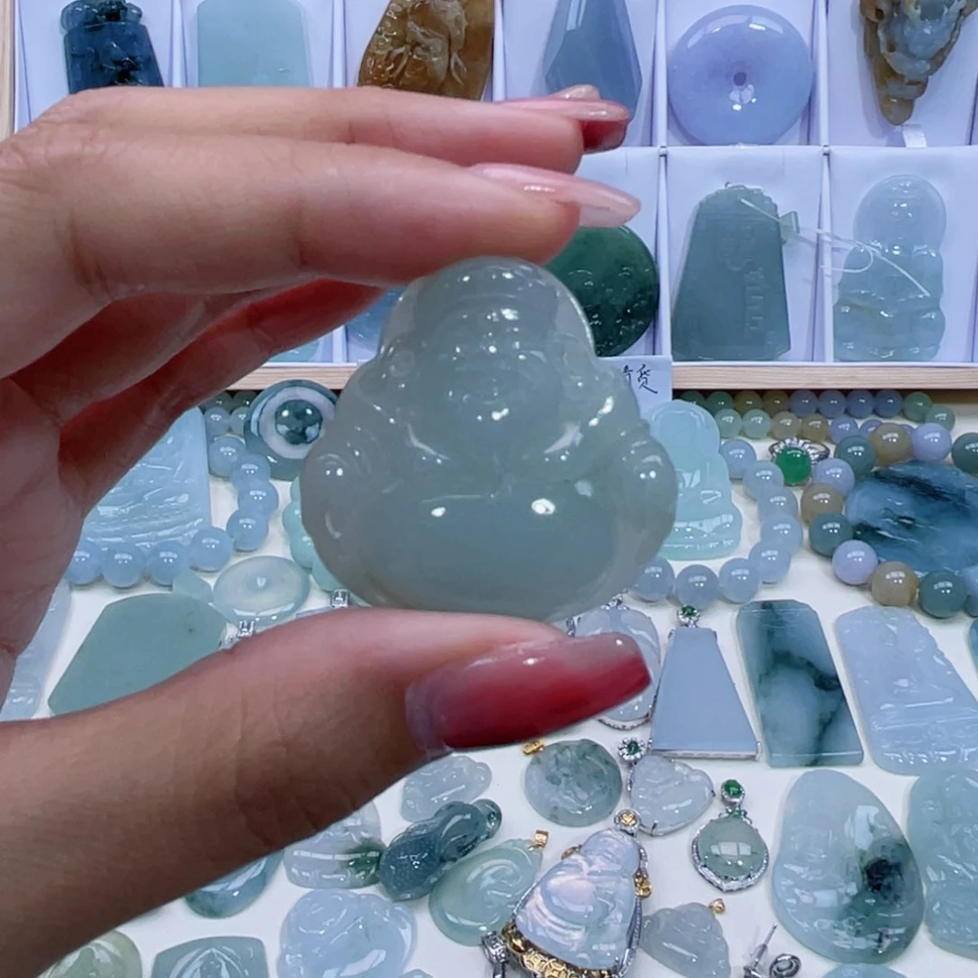 翡翠颈饰未镶嵌翡翠A货颈饰未镶嵌