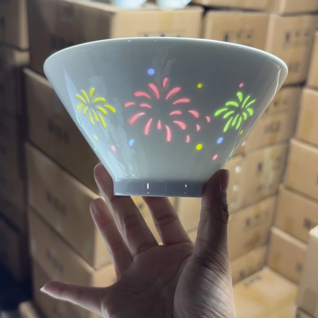 碗瓷景德镇陶瓷两只微瑕