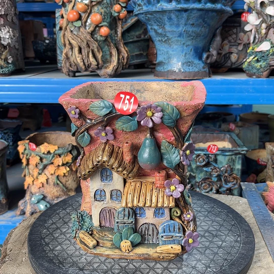 751 号陶然花器手工花盆