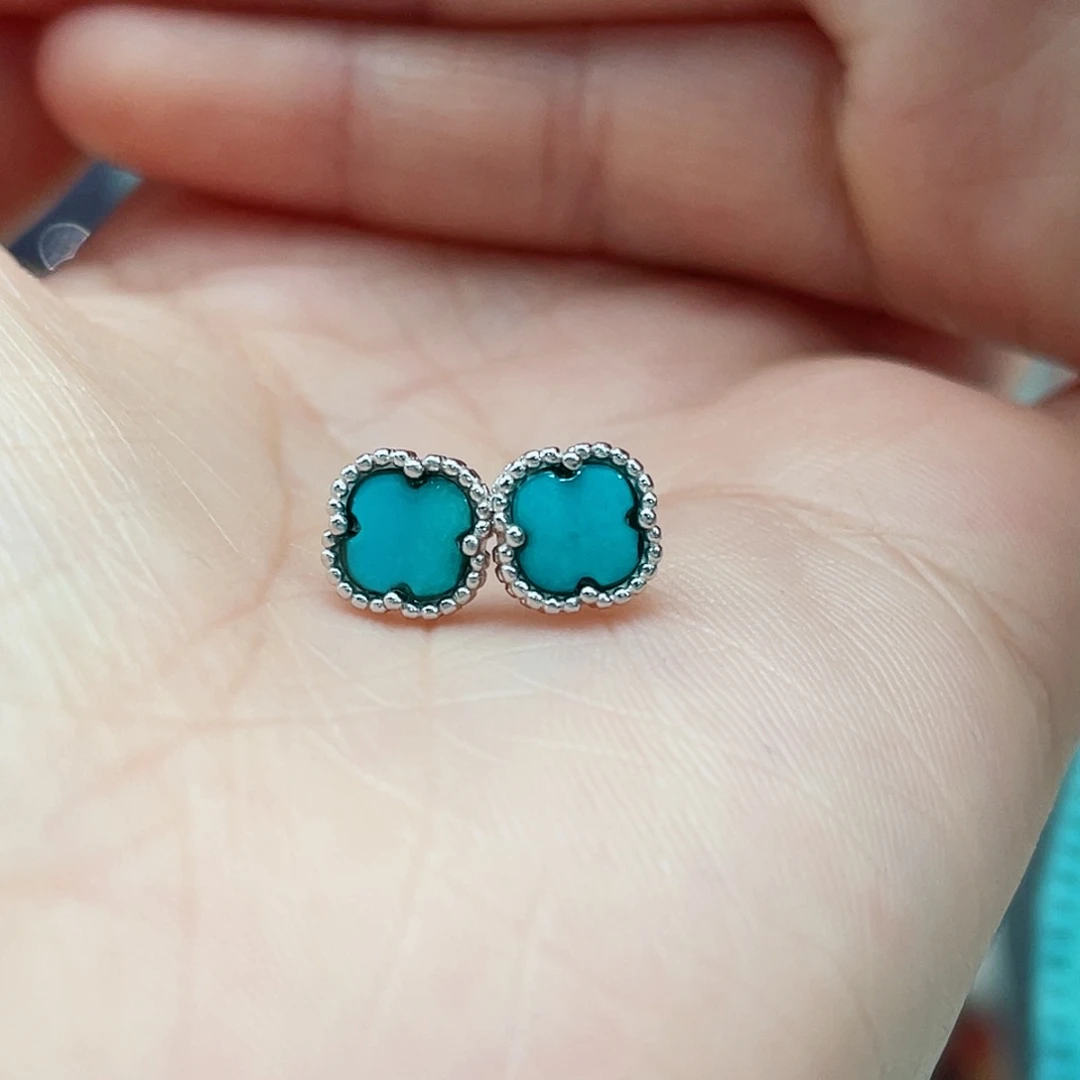 绿松石戒指银S925镶嵌