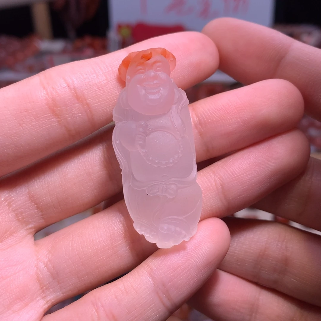 南红玛瑙未镶嵌珠宝半成品佛公