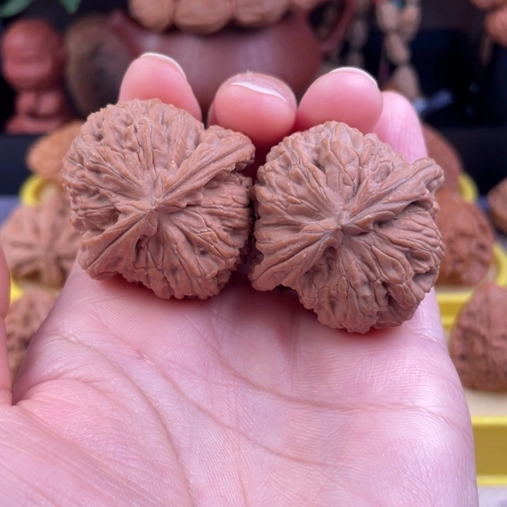 吊坠文玩核桃白狮子40