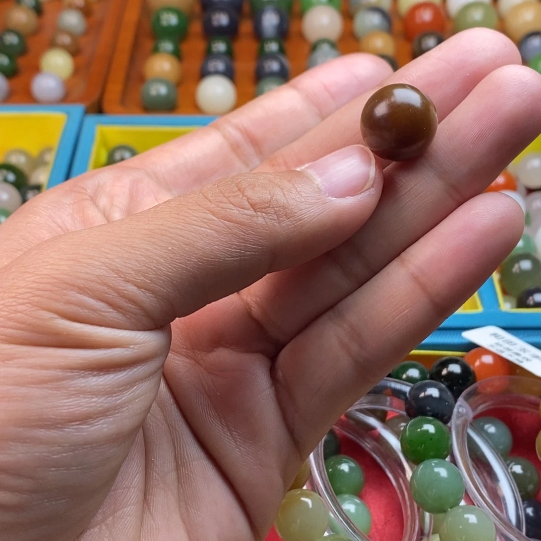 和田玉未镶嵌珠宝半成品卡14老红糖y棉